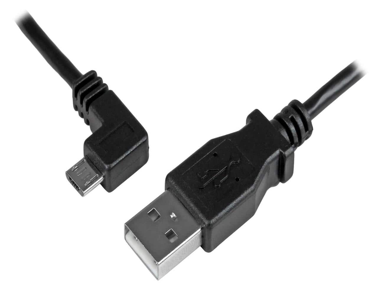 StarTech.com - 1m 3 ft Left Angle Micro-USB Charge-and-Sync Cable M/M - USB 2.0 A to Micro-USB - 28/24 AWG