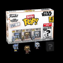 Funko - Bitty POP! 4-Pack: Star Wars: The Mandalorian - Heavy Mandalorian Collectible Vinyl Mini-Figures