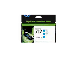 HP - 712 3-pack 29-ml Cyan DesignJet Ink Cartridge, 3ED77A