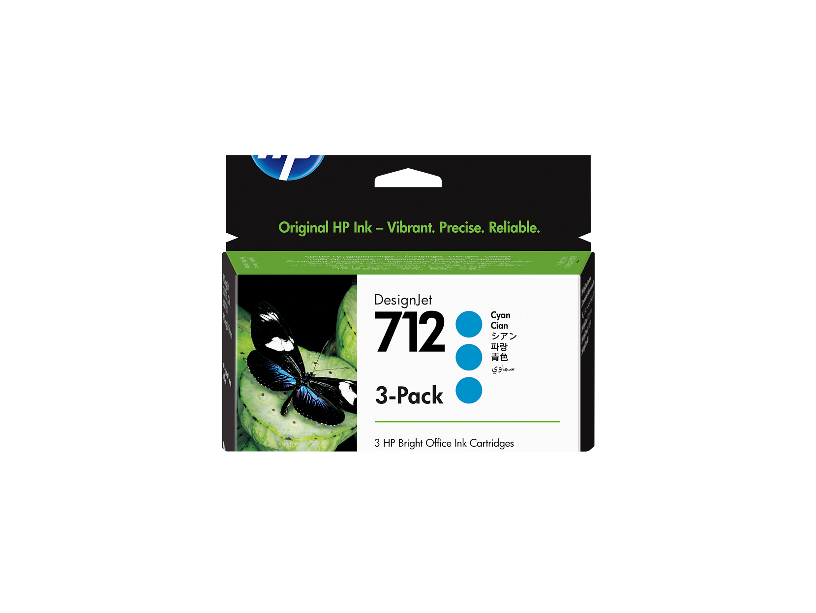 Original HP Ink - Vibrant. Precise. Reliable.
DesignJet 712
3-Pack
Cyan
3 HP Bright Office Ink Cartridges