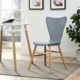 Cascade Wood Dining Chair by Modway - Gray