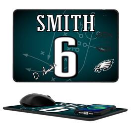 Keyscaper - DeVonta Smith Philadelphia Eagles Wireless Charger and Mouse Pad - Black