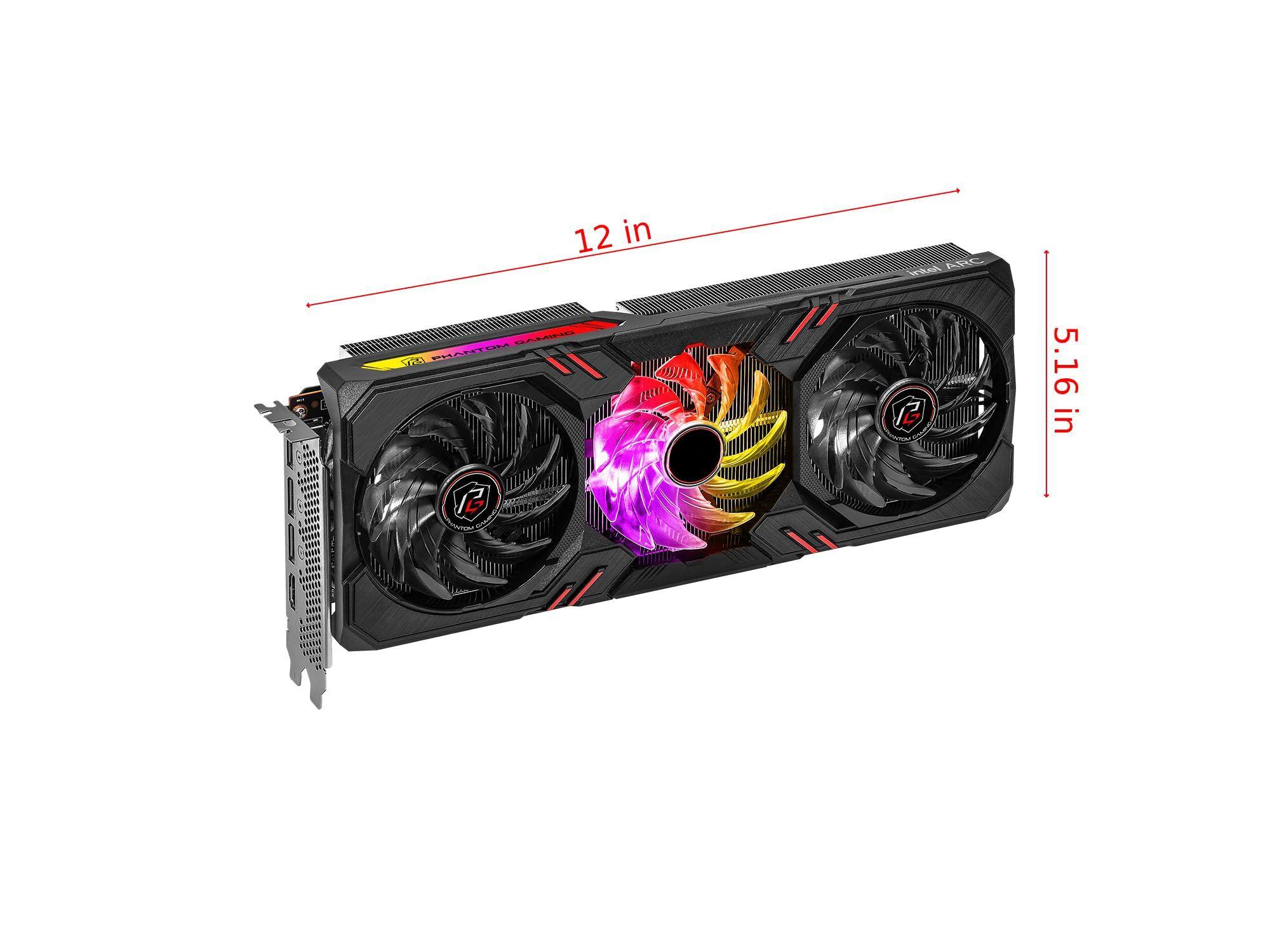 Dazzling Pops ASRock Intel Arc A770 Graphics Phantom Gaming 16G OC