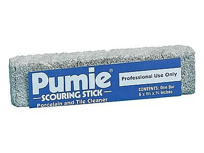 Pumie  
Professional Use Only  
SCOURING STICK  
Porcelain and Tile Cleaner  

CONTENTS: One Bar  
6 x 1 1/4 x 3/4 inches