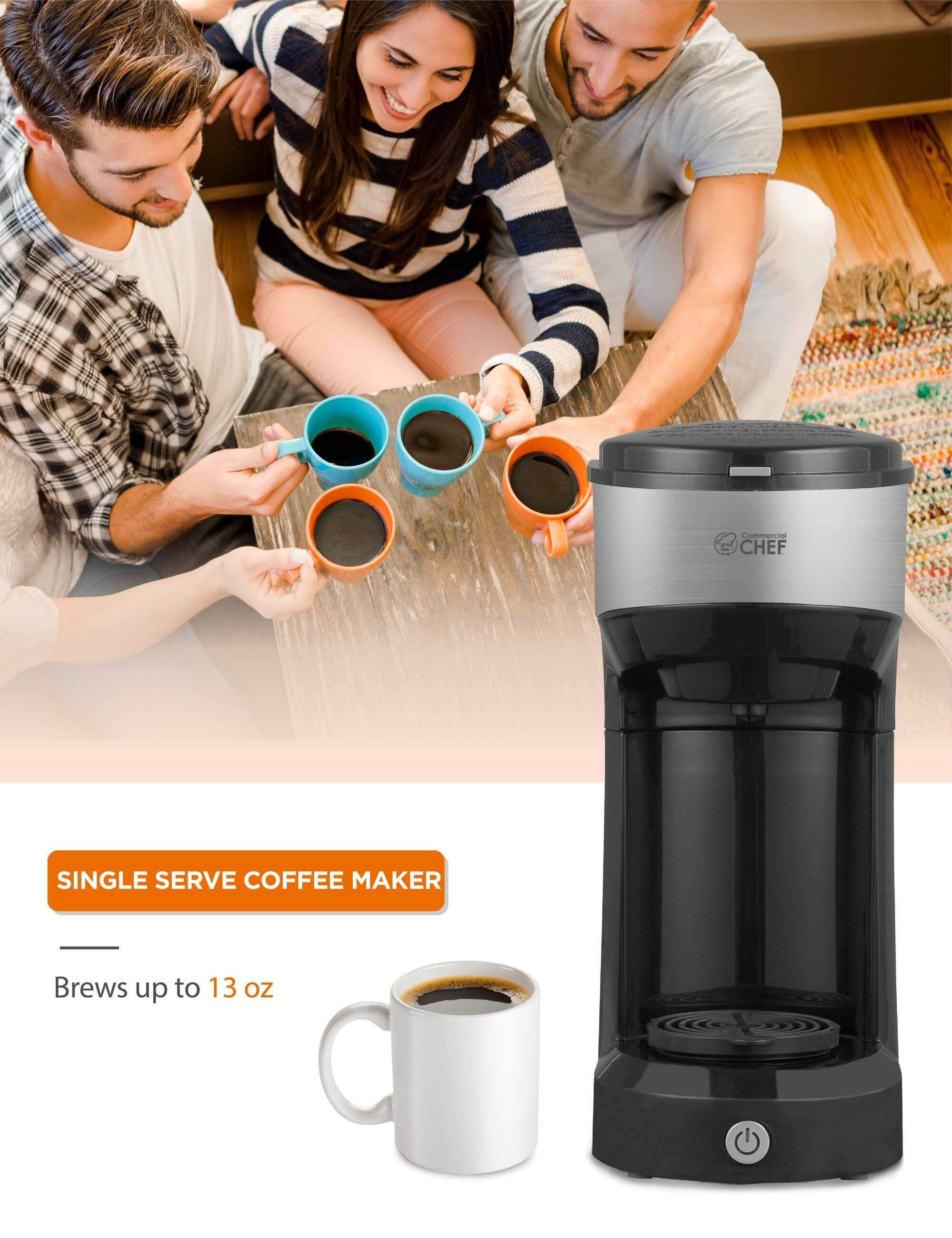 Commercial CHEF SINGLE SERVE COFFEE MAKER Brews up to 13 oz