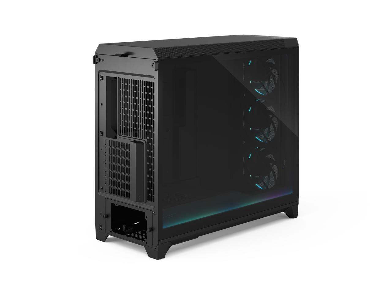 Alt View 10. Fractal Design - Fractal Design Meshify 3 XL Ambience Pro RGB E-ATX Full Tower PC Case -  Black Chassis with Light Tinted TG Side Panel - Black.