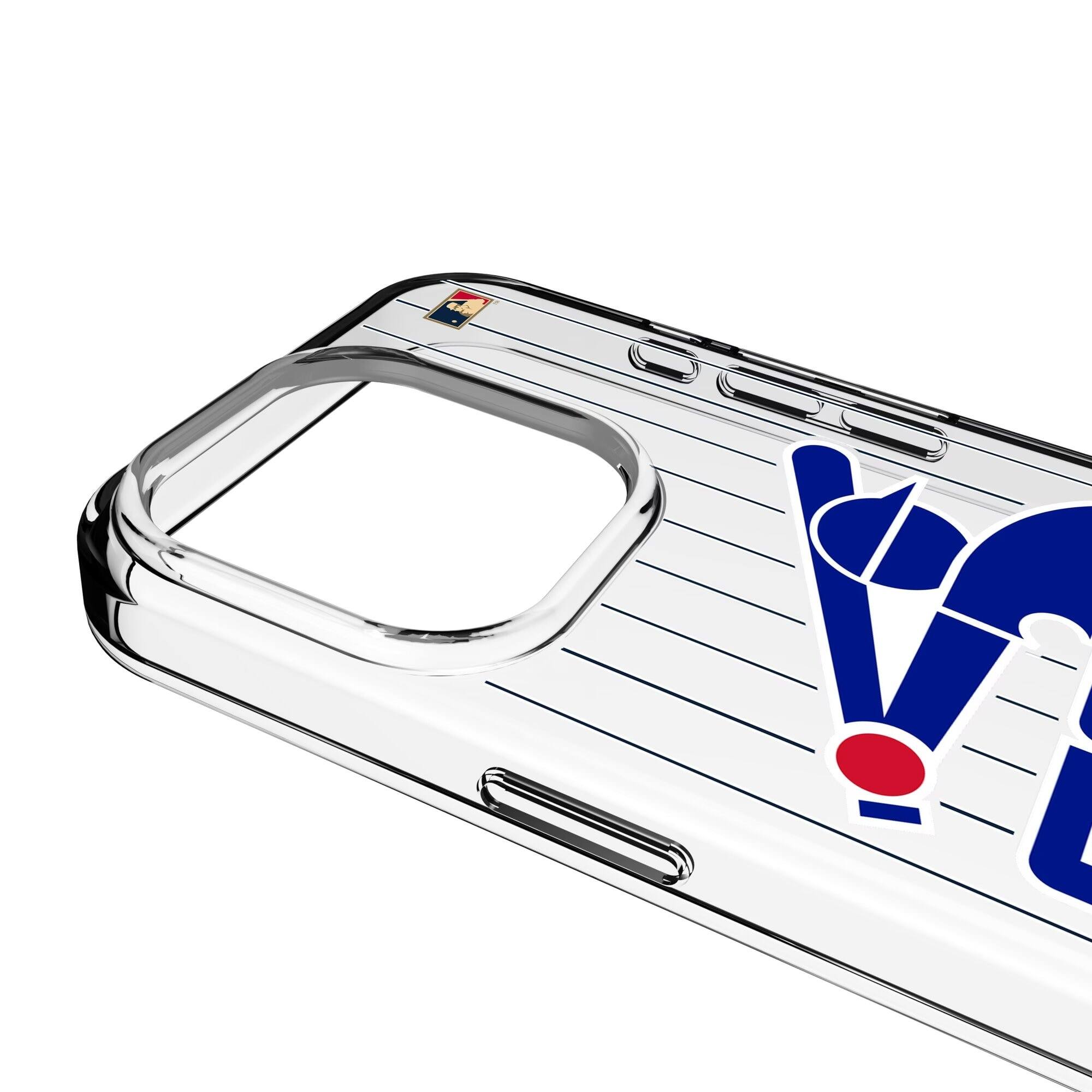 Alt View 2. Keyscaper - Chicago White Sox Cooperstown iPhone Clear Case - 13 Pro Max - Multicolor.