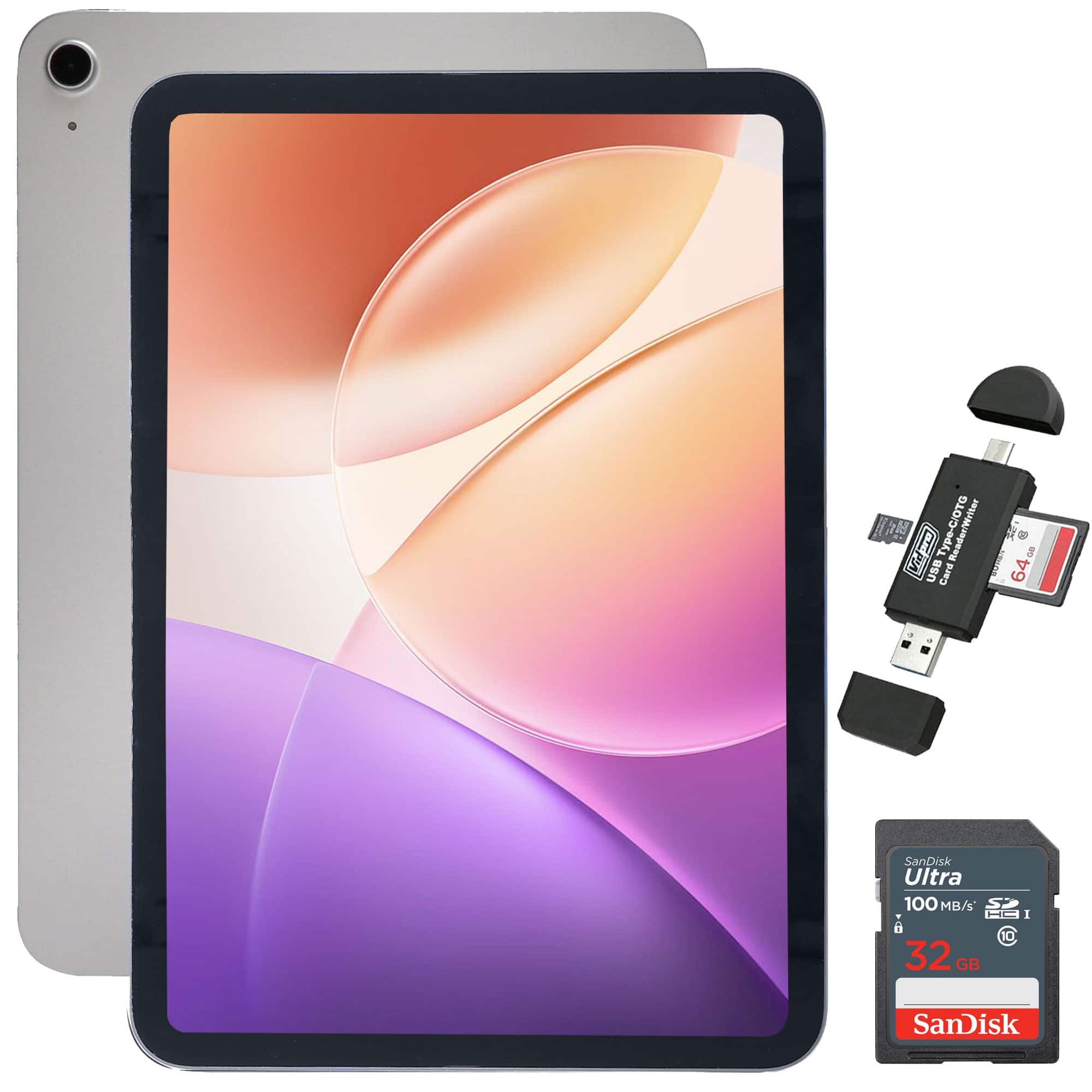 Apple - 11" iPad A16 Chip Wi-Fi Tablet (128GB, 32GB SDHC Card + Reader - Silver