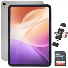 Apple - 11" iPad A16 Chip Wi-Fi Tablet (128GB, 32GB SDHC Card + Reader - Silver