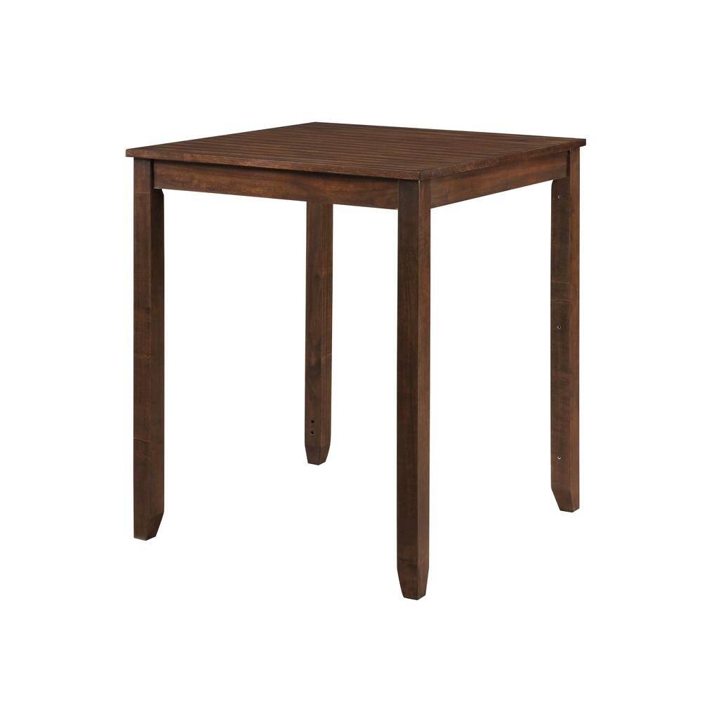 Alt View 8. FurniFact - Solid Wood Small Dining Table for 2 – Compact Table and Chairs Set - Cherry.