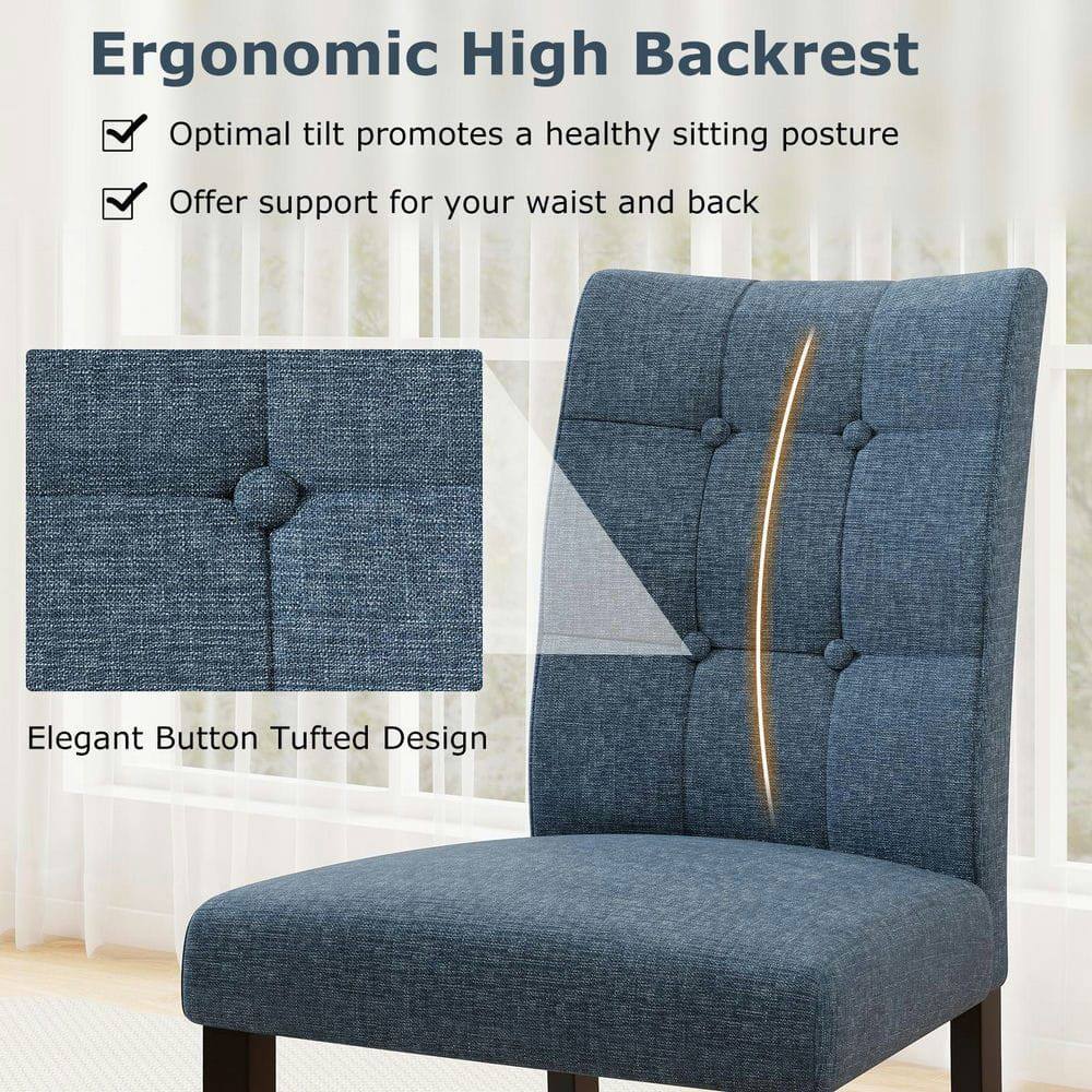 Ergonomic High Backrest  
Optimal tilt promotes a healthy sitting posture  
Offer support for your waist and back  

Elegant Button Tufted Design