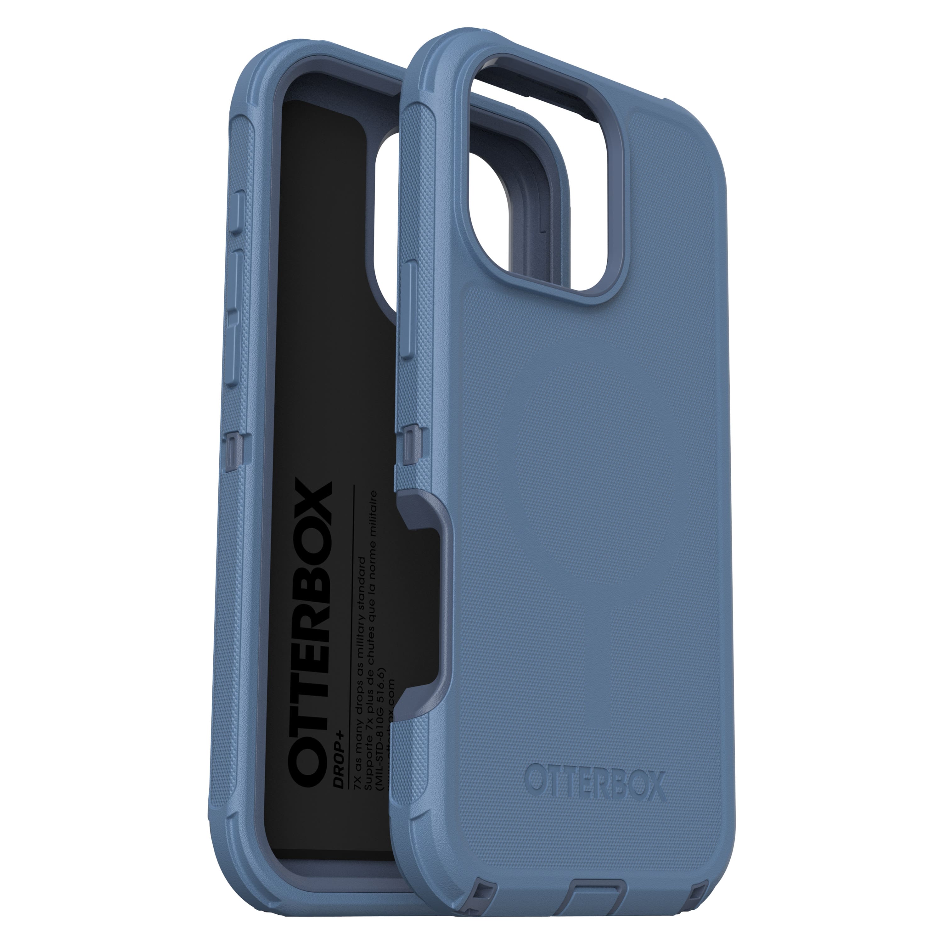 OtterBox - Defender Series Pro Hard Shell for MagSafe for Apple iPhone 16 Pro Max - Baby Blue Jeans - Front_Zoom