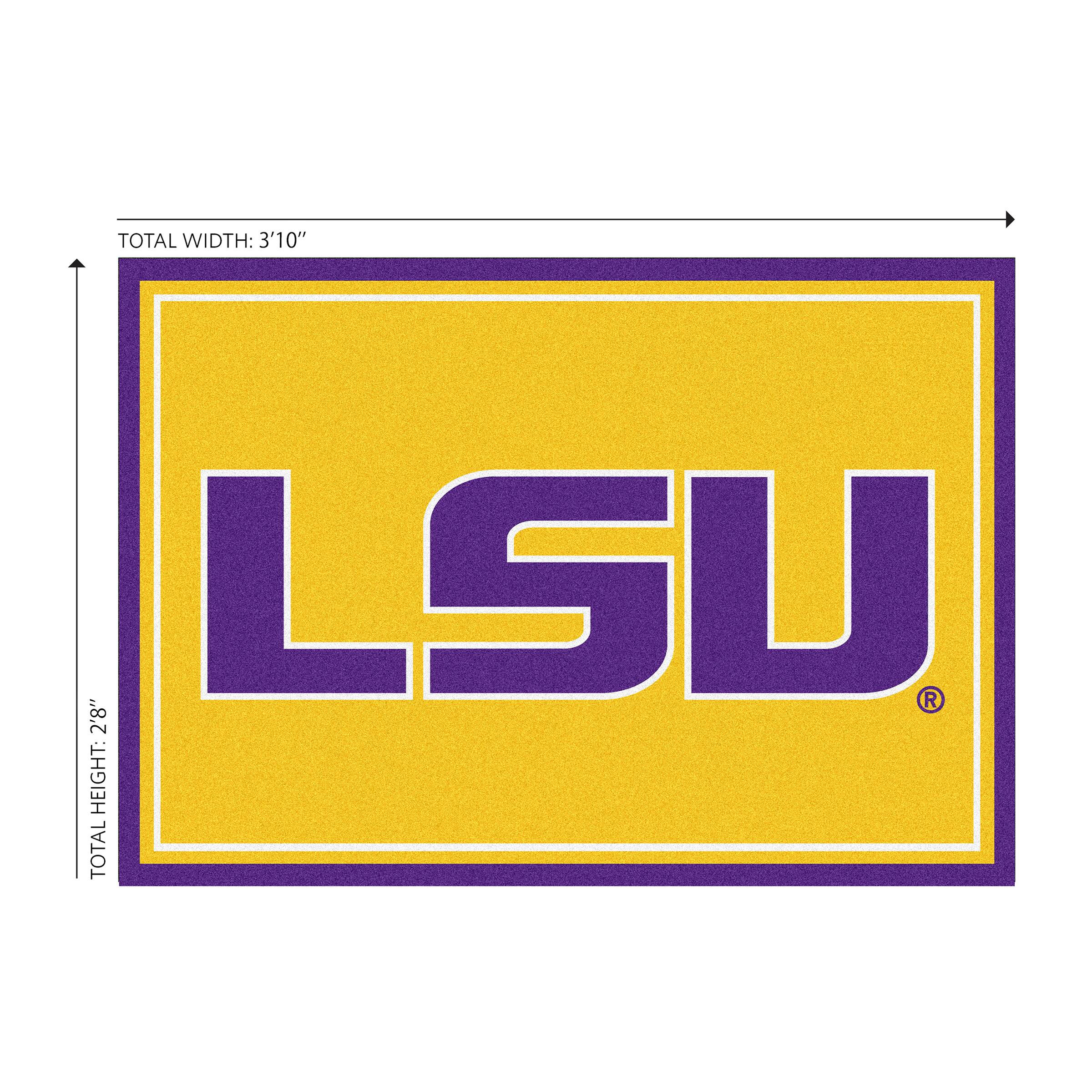 TOTAL WIDTH: 3'10"  
TOTAL HEIGHT: 2'8"  
LSU®