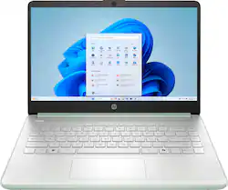HP - 14" Laptop - Intel Processor N150 - 4GB Memory - 128GB UFS - Willow Green - Front_Zoom