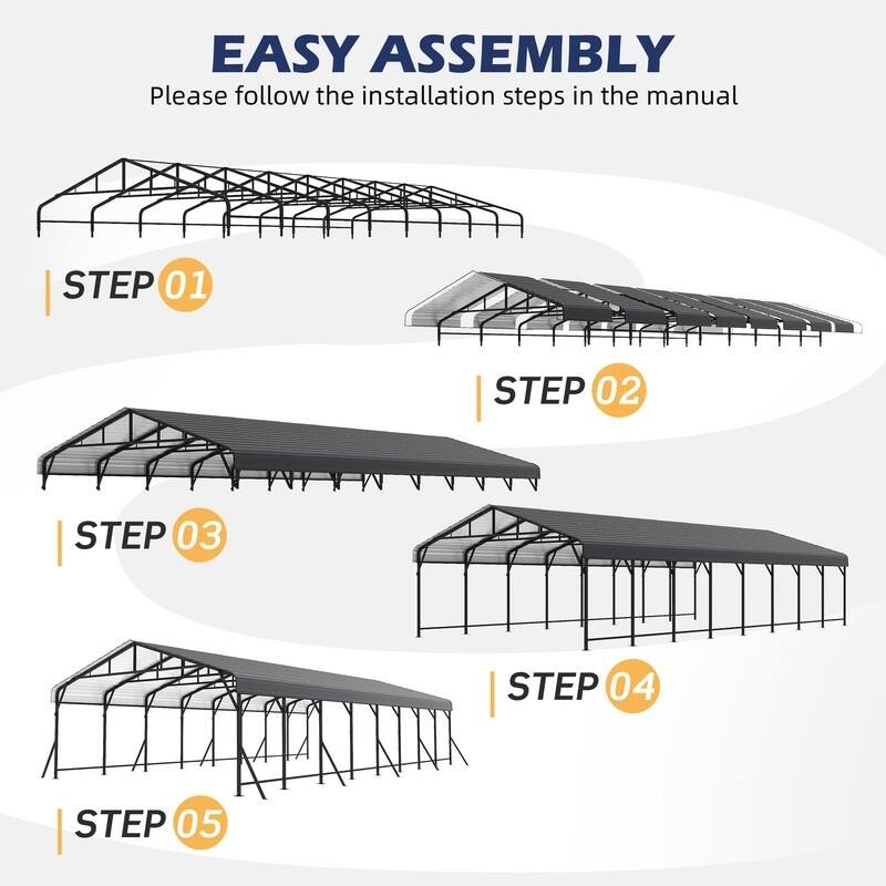 EASY ASSEMBLY  
Please follow the installation steps in the manual  
STEP 01  
STEP 02  
STEP 03  
STEP 04  
STEP 05