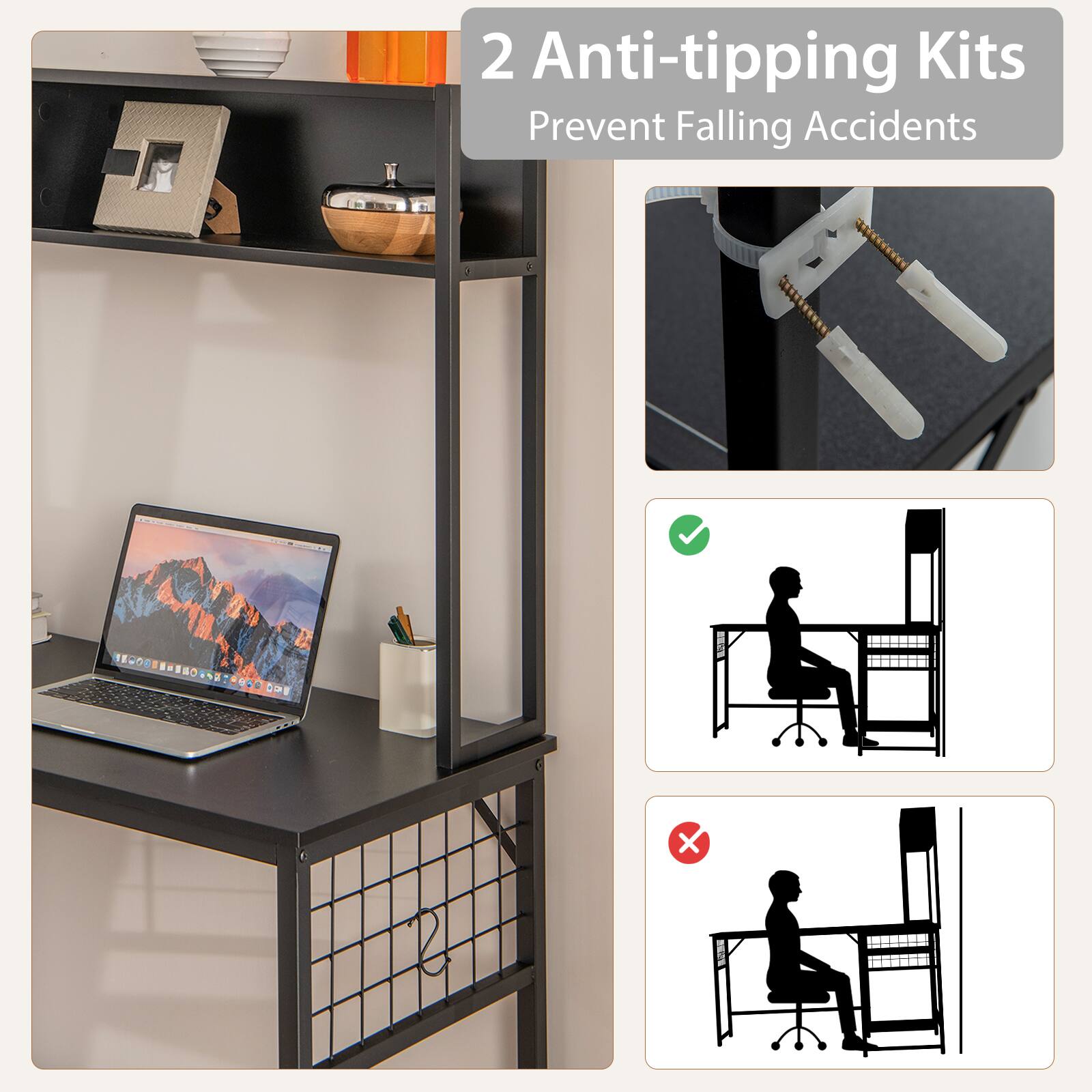 2 Anti-tipping Kits Prevent Falling Accidents