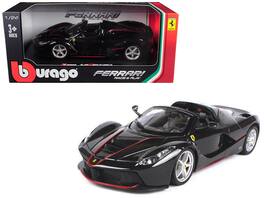 Ferrari LaFerrari F70 Aperta 1/24 Diecast Model Car by Bburago - Black