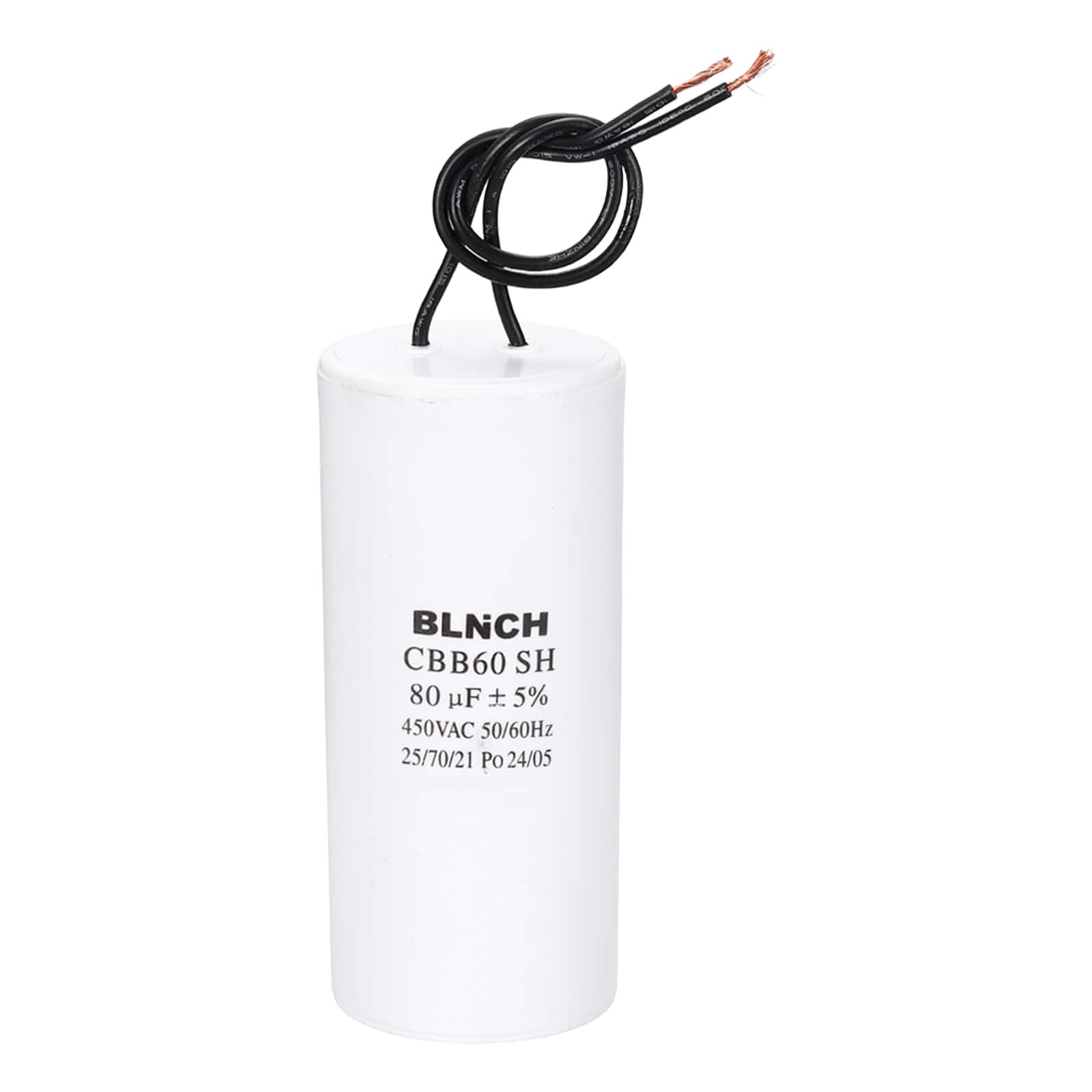 Unique Bargains - 80uF CBB60 Running Capacitor, AC 450V 2 Wire for Air Compressor, Washing Machine, Refrigerator, Air Conditioner - White price history on PriceWatchPro