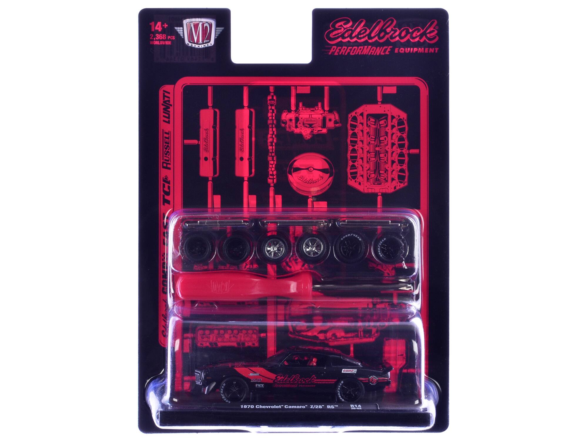 14+ 2,368 PCS WORLDWIDE M2 1d Edelbrock PERFORMANCE EQUIPMENT LUNATI RUSSELL TCP ! COM P1TO se ne Statloth es A ElBrook PhZ ecaonl PEEY KOMES 1970 Chevrolet Camaro Z/28 RS