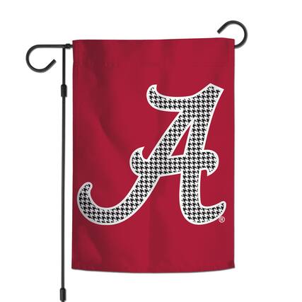 Front. WinCraft - Alabama Crimson Tide 12" x 18" Houndstooth Double-Sided Garden Flag - Multicolor.