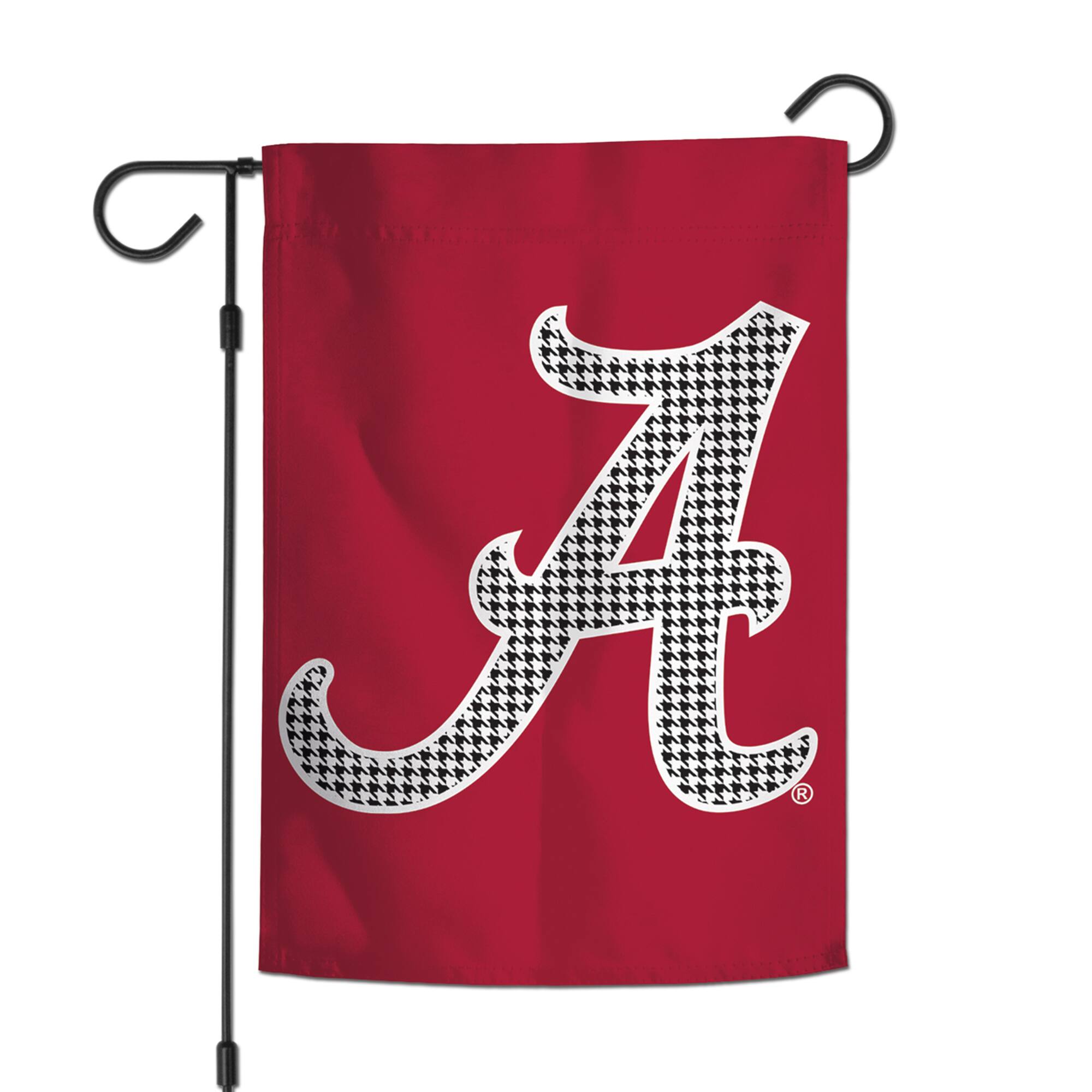 Front. WinCraft - Alabama Crimson Tide 12" x 18" Houndstooth Double-Sided Garden Flag - Multicolor.