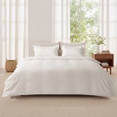 Front. VEVOR - King Duvet Cover Set, 100% Cotton, 3 Pieces Bedding Set King Size with 1 Duvet Cover 104 x 90 in and 2 Pillow Shams - White.