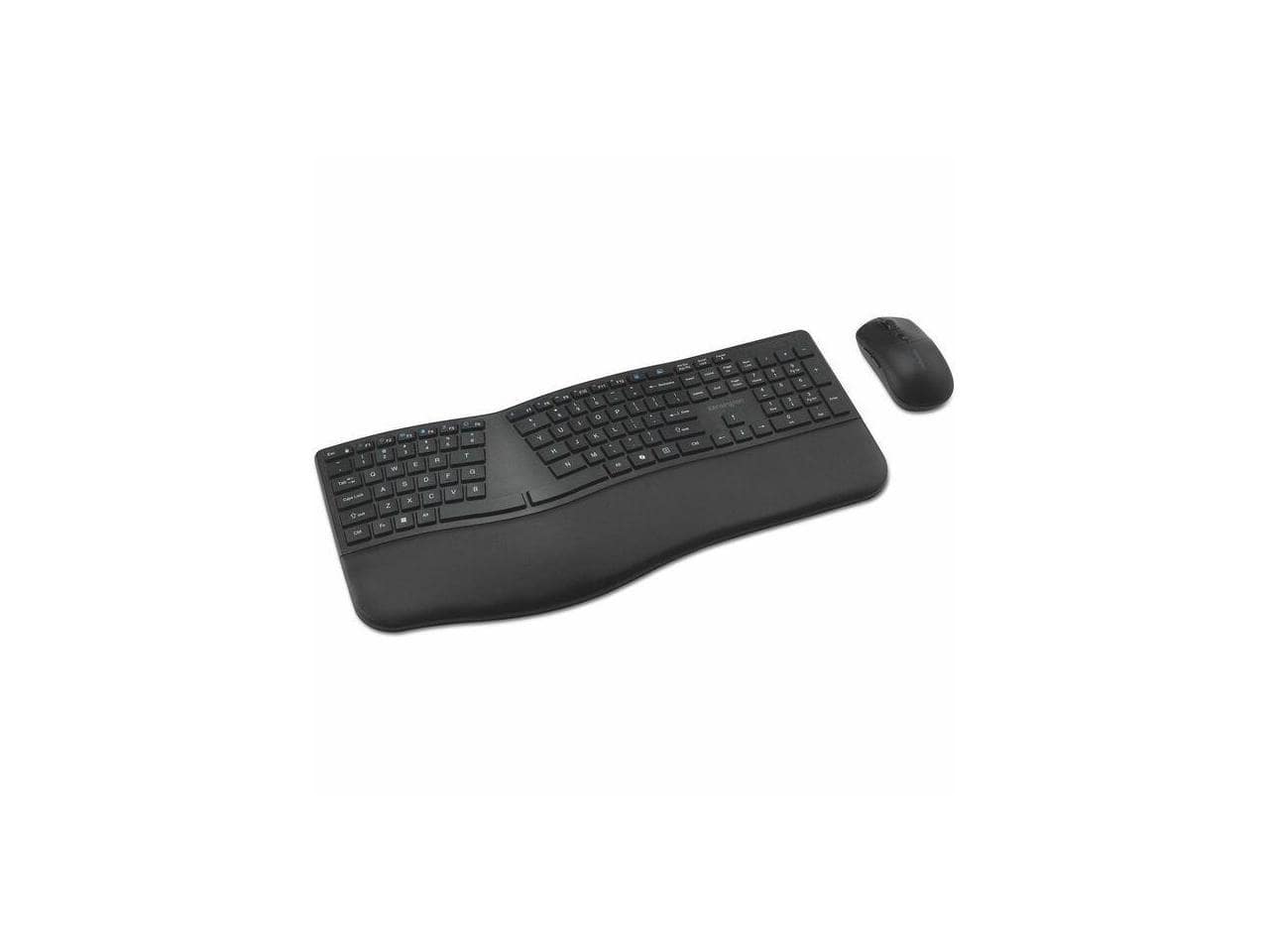 Kensington - Pro Fit Ergo KM680 EQ Wireless Set, Rechargeable, Ergonomic Split-Keyboard (K72486NA) - Black