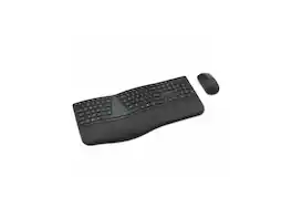 Kensington - Pro Fit Ergo KM680 EQ Wireless Set, Rechargeable, Ergonomic Split-Keyboard (K72486NA) - Black