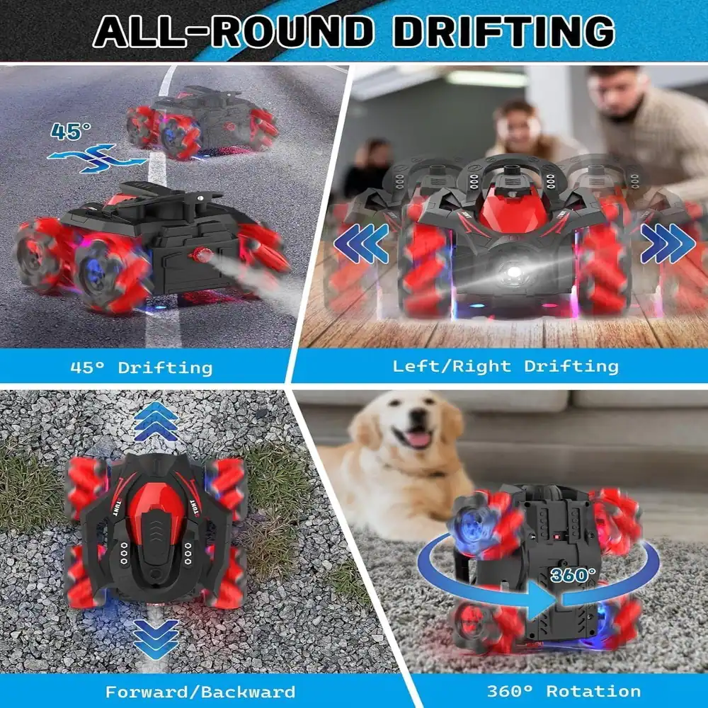 ALL-ROUND DRIFTING

45° Drifting

Left/Right Drifting

Forward/Backward

360° Rotation