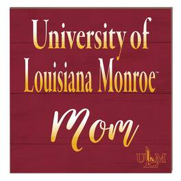 Jardine - ULM Warhawks 10" x 10" Mom Plaque - Maroon