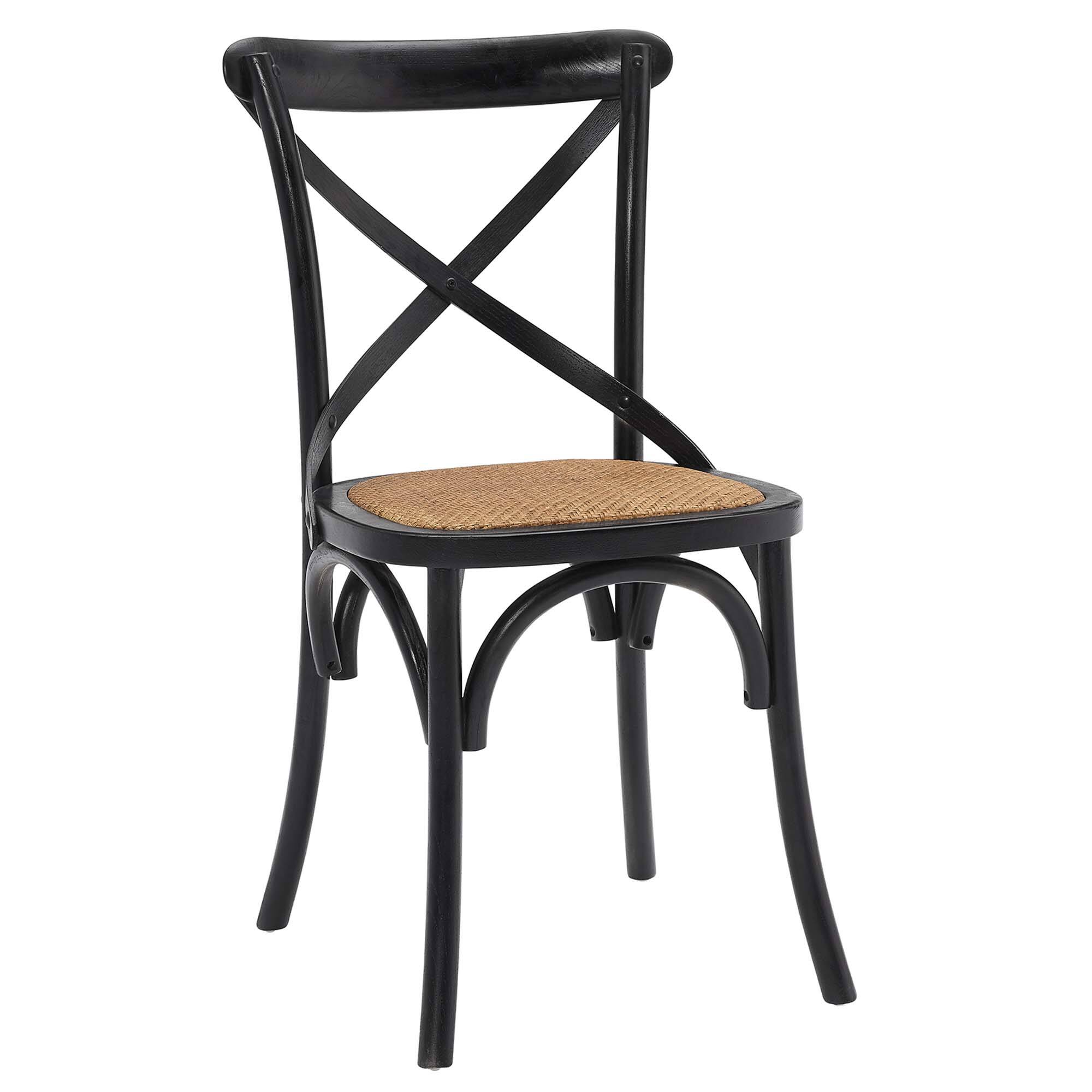 Angle. Modway - Gear Dining Side Chair - Black.