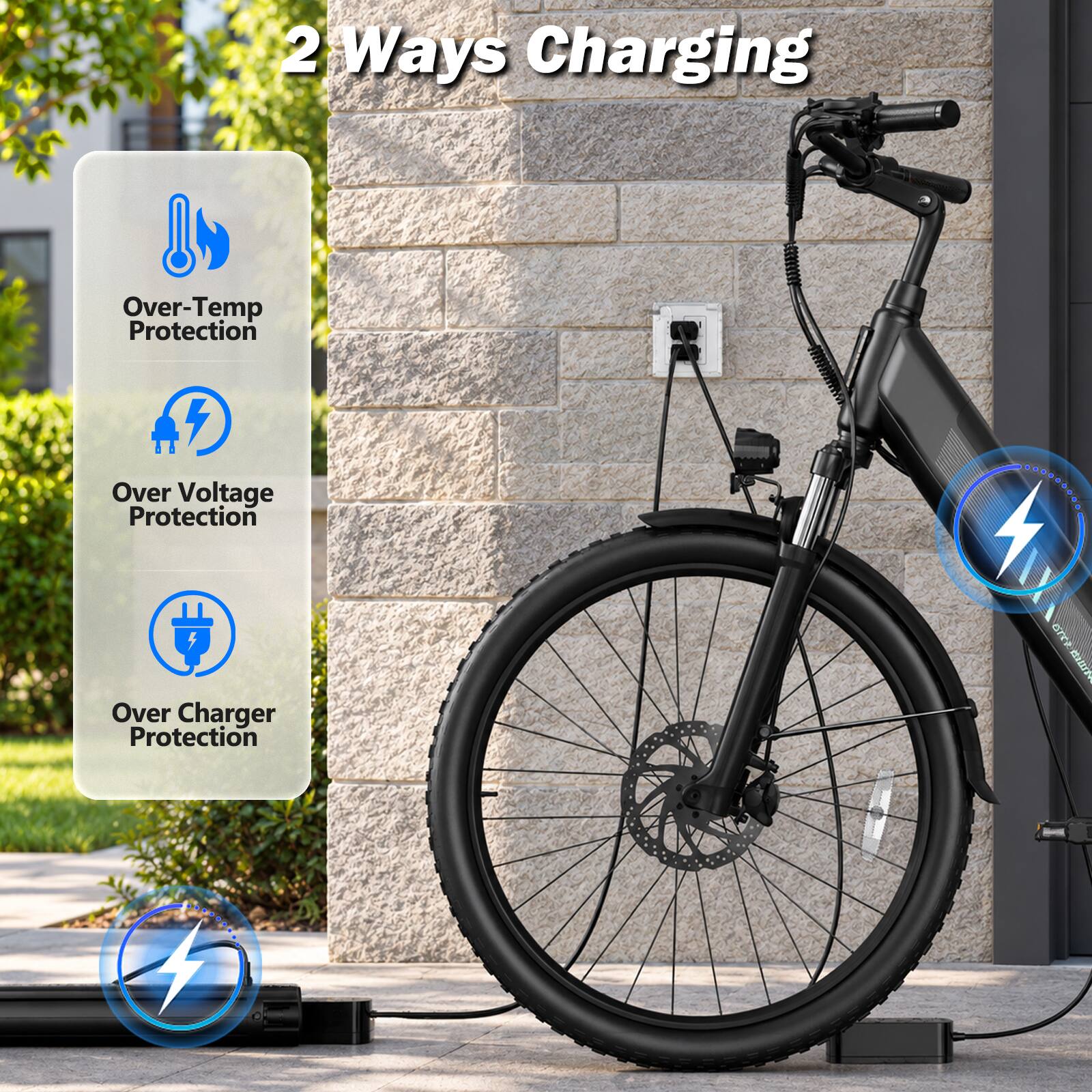 2 Ways Charging  
Over-Temp Protection  
Over Voltage Protection  
Over Charger Protection  
GIVEAWAY