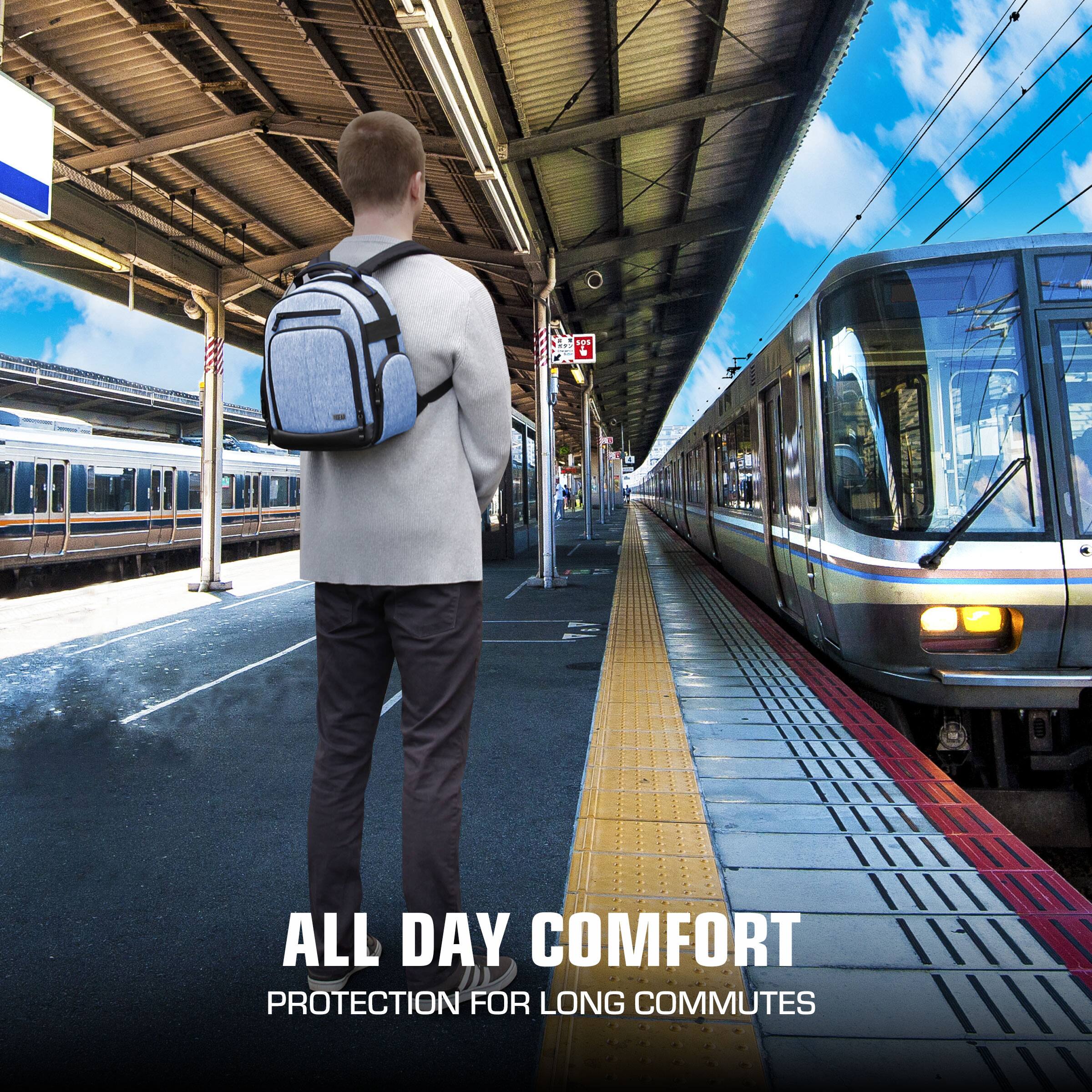 ALL DAY COMFORT  
PROTECTION FOR LONG COMMUTES