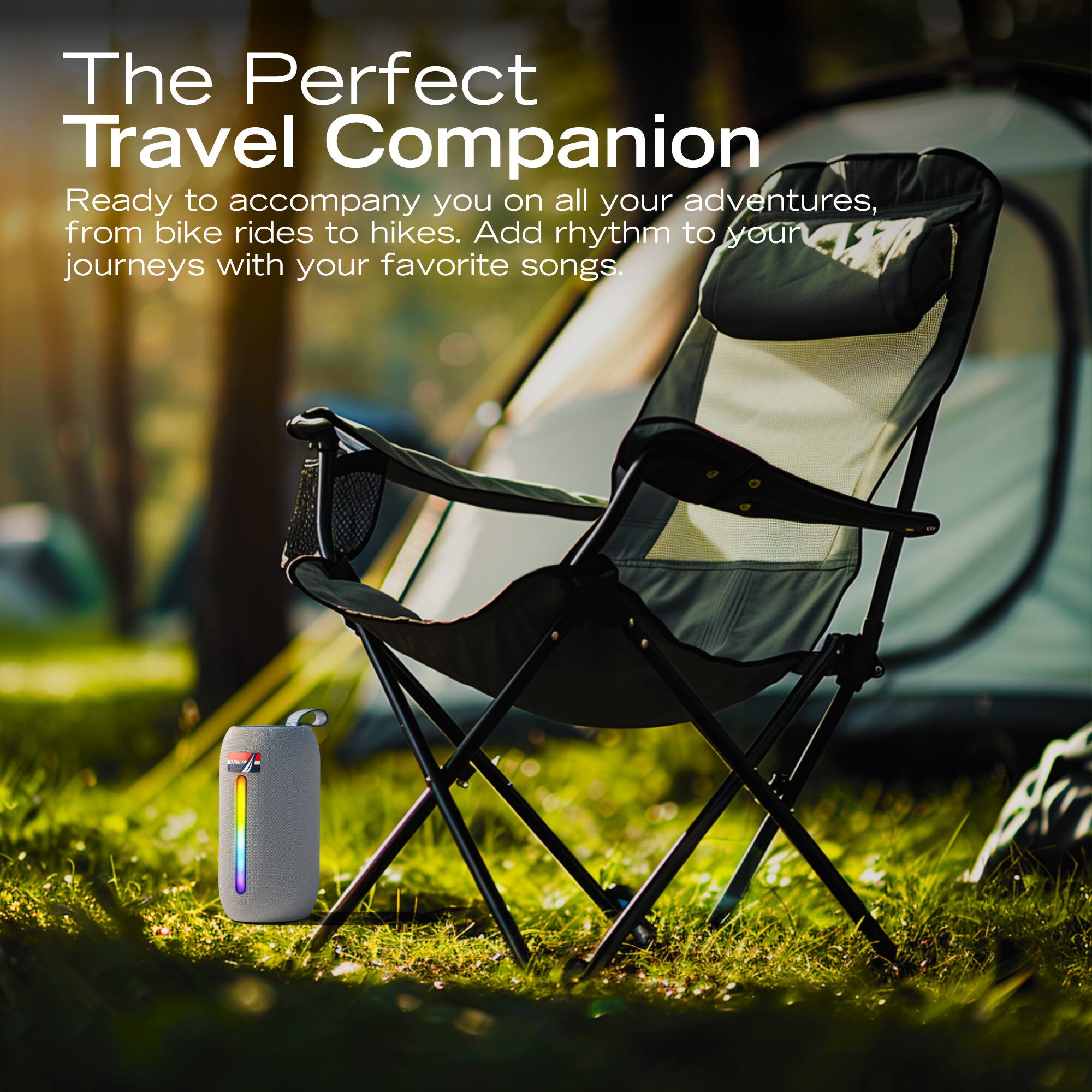 The Perfect Travel Companion

Ready to accompany you on all your adventures, from bike rides to hikes. Add rhythm to your journeys with your favorite songs.