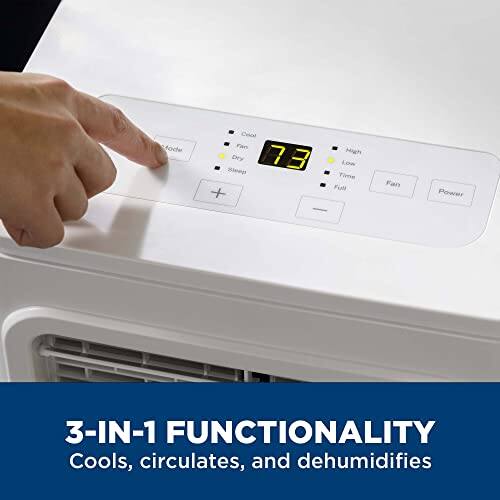 3-IN-1 FUNCTIONALITY  
Cools, circulates, and dehumidifies