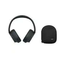 Sony - Wireless Over The Ear Noise Canceling Headphones with Protective Case - Black