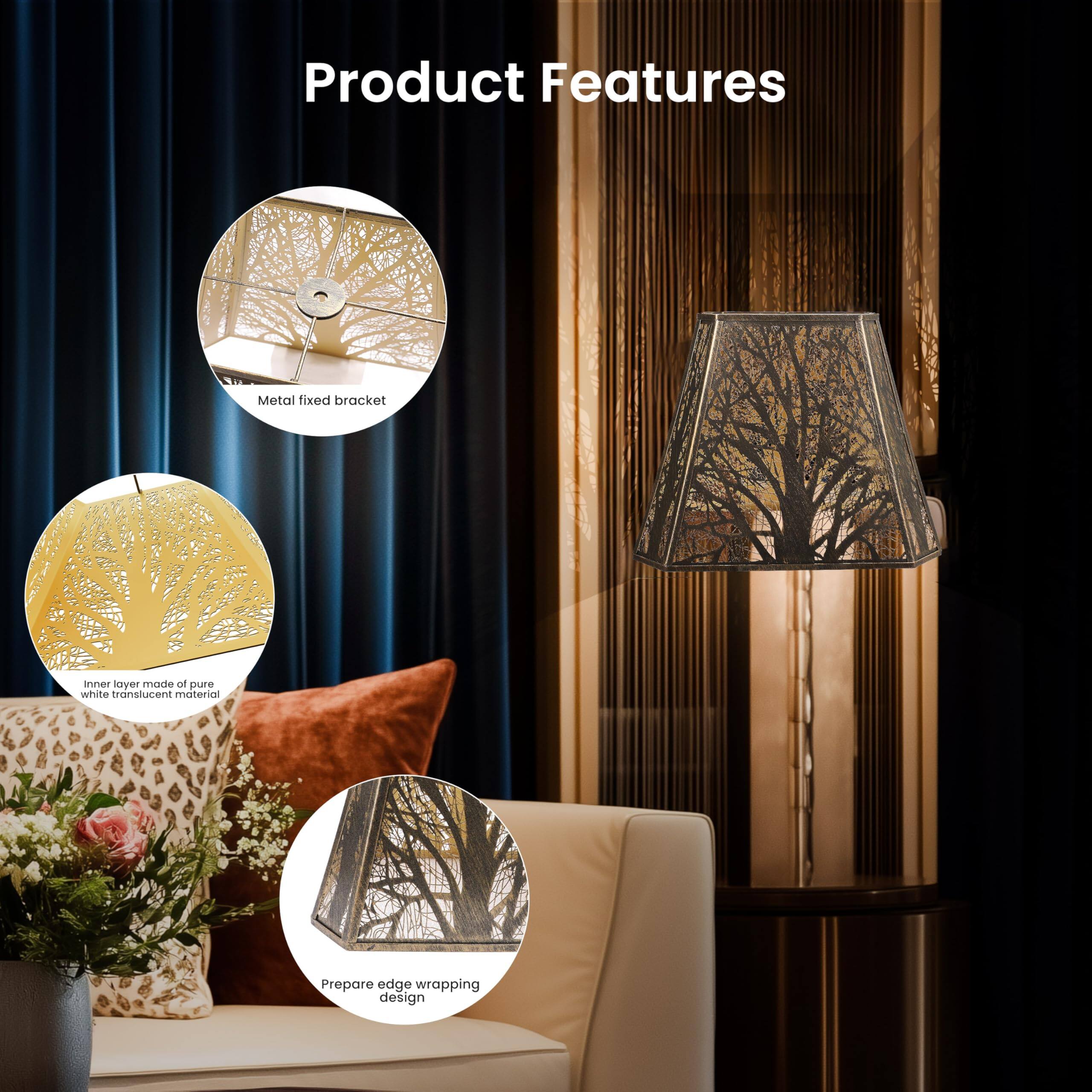 Product Features
Metal fixed bracket
Inner layer made of pure white translucent material
Prepare edge wrapping design