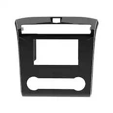 Front. Metra - Stereo Installation Kit for 2022–2024 Hyundai Santa Cruz Vehicles (Without Factory Navigation, Manual Climate Controls) - Glass Black/Silver Trim.