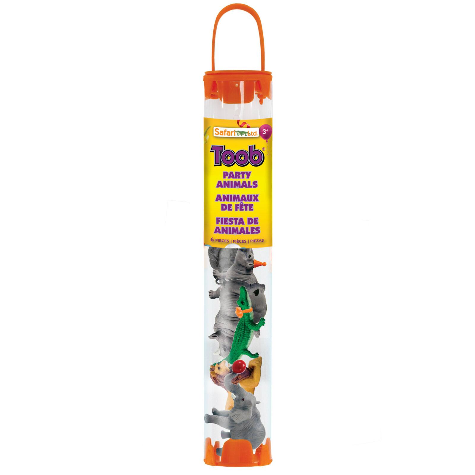 Safart Ltd  
Toob  
PARTY ANIMALS  
ANIMAUX DE FÊTE  
FIESTA DE ANIMALES  
6 PIECES - PIEZAS