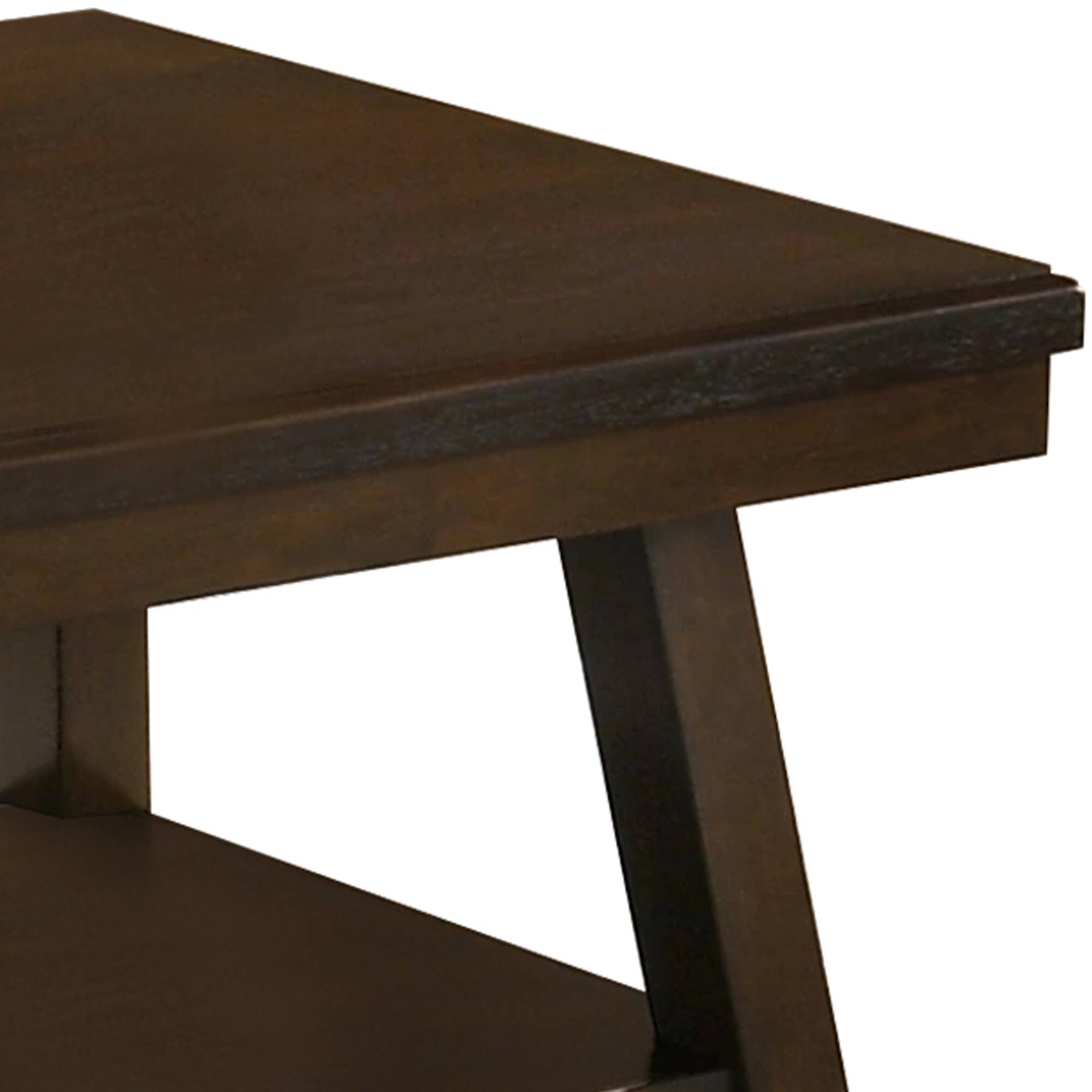 Back. Manhattan Lane - 47 Inch Lift Top Coffee Table, Natural  Wood, 2 Storage Compartments - Brown.
