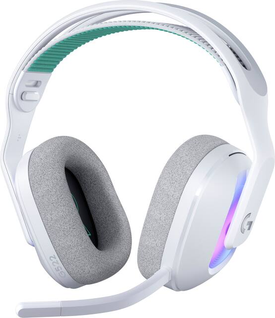Logitech - G522 LIGHTSPEED Wireless Bluetooth Over-the-Ear Gaming Headset for Windows - White