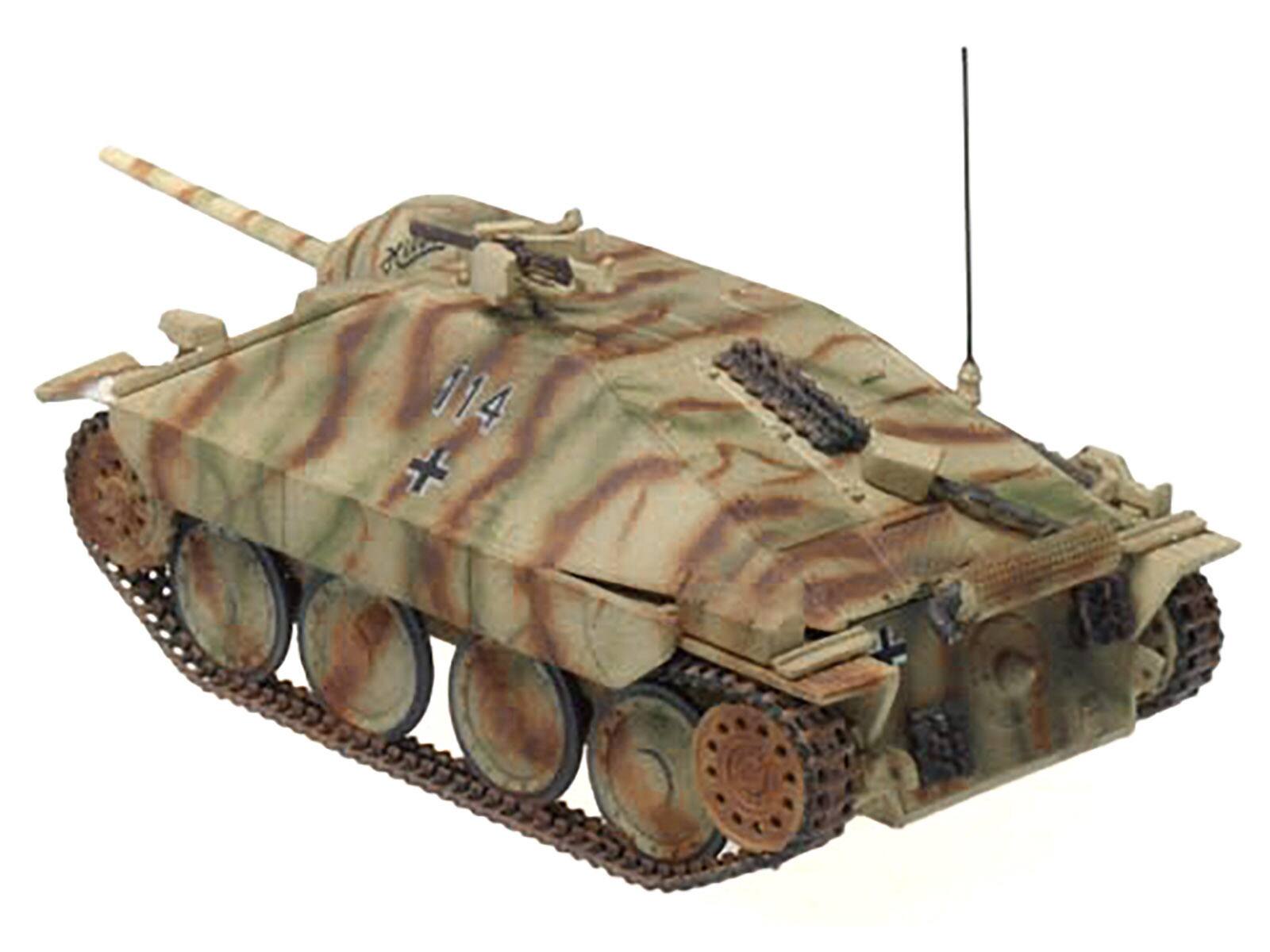 Left. Panzerstahl - Hetzer (Early) Tank Destroyer "#114 Hilde Nove Mesto Czechoslovakia" (1945) German Army 1/72 - Multicolor.