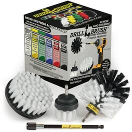 Drillbrush - Detailing Power Brush Kit with Long-reach Removable Extension - Auto Care Set