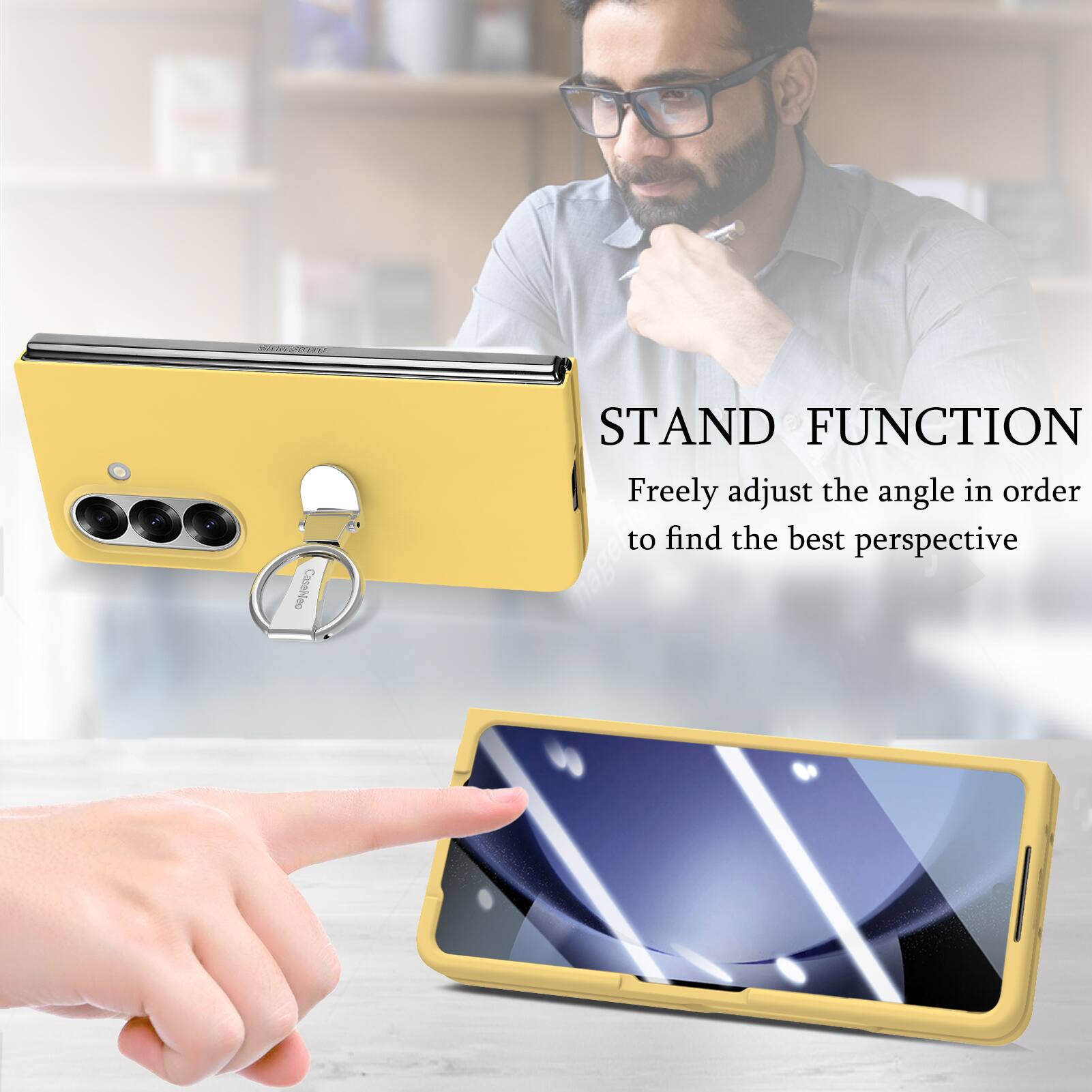 ez CaseHero

STAND FUNCTION

Freely adjust the angle in order to find the best perspective