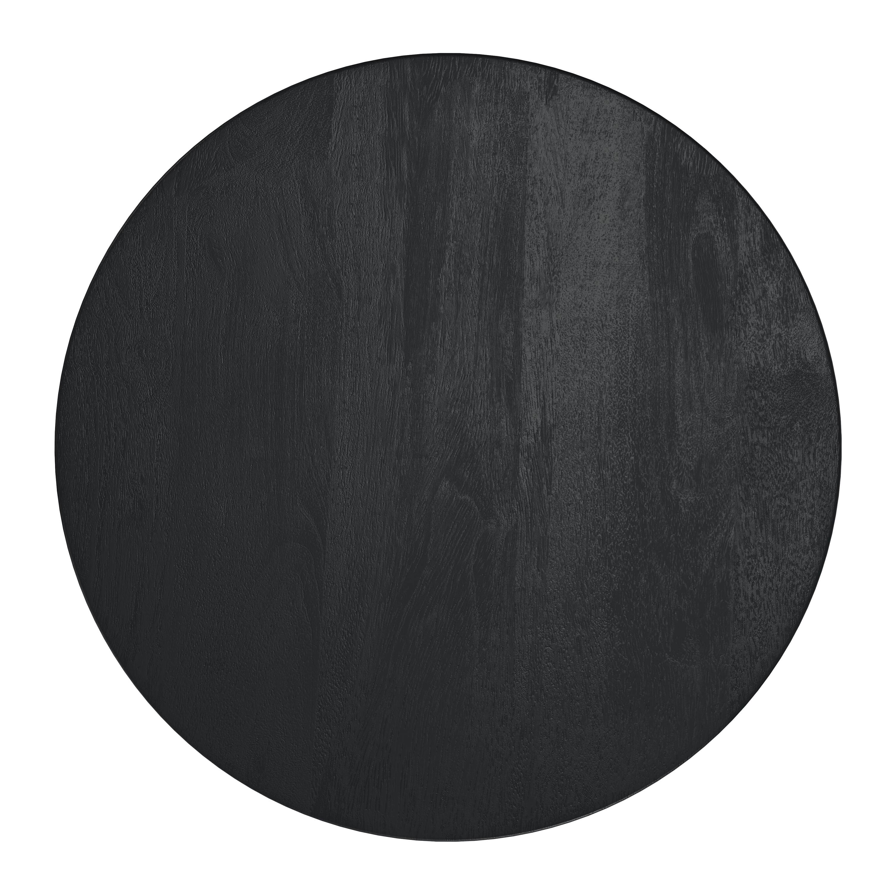 Alt View 2. Simpli Home - Elmbrook 21 inch Wide Solid Mango Modern End Table in Black, Assembled - Black.