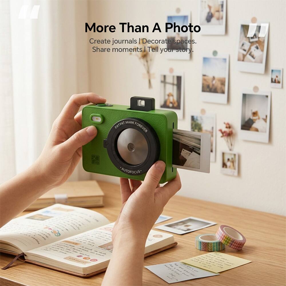 More Than A Photo  
Create journals | Decorate spaces.  
Share moments | Tell your story.  
MARK PATPAT FOREVER  
AUTOFOCUS*
