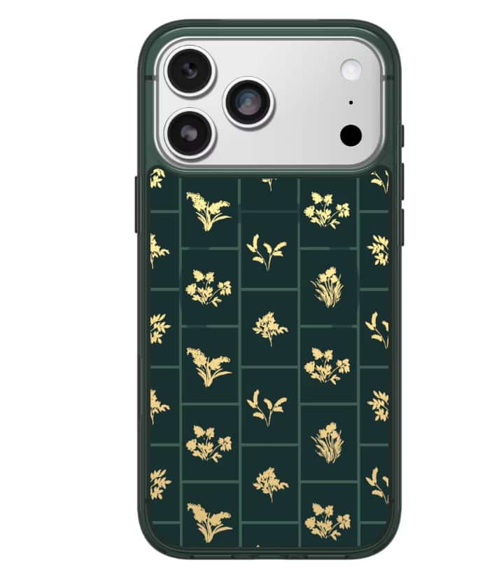 OtterBox - iPhone 17 Pro Symmetry Series Case for MagSafe with Camera Control - Peachy Bloom - Clear