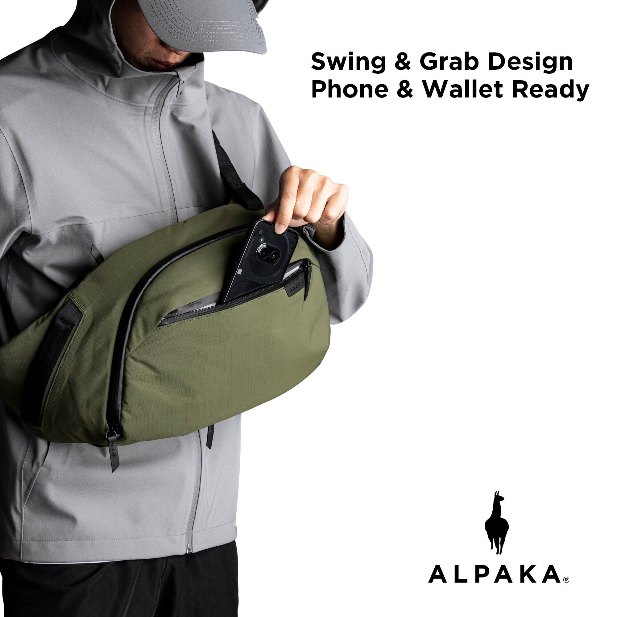 Swing & Grab Design  
Phone & Wallet Ready  

ALPAKA®