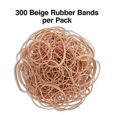 300 Beige Rubber Bands per Pack