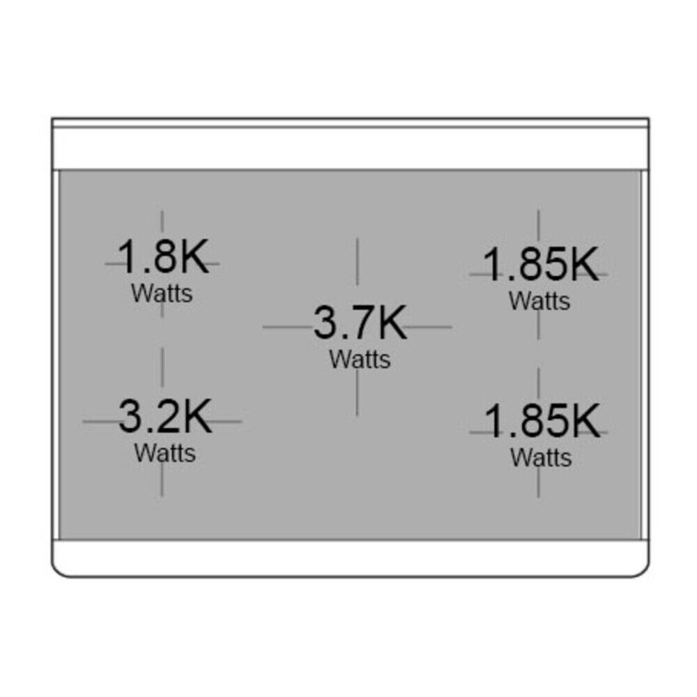 1.8K Watts  
3.7K Watts  
1.85K Watts  
3.2K Watts  
1.85K Watts